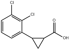 2-(2,3-dichlorophenyl)cyclopropanecarboxylic acid Struktur