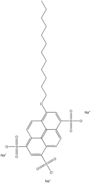 8-DODECYLOXYPYRENE-1 3 6-TRISULFONIC Structure