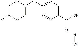 4-((4-Methylpiperidin-1-yl)Methyl)benzoic acid hydrochloride Structure