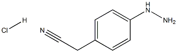 Benzeneacetonitrile, 4 - hydrazinyl - , hydrochloride Structure