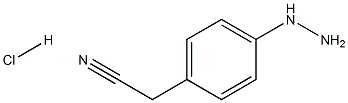 苯乙腈,4 - 肼基 - ,盐酸盐 结构式