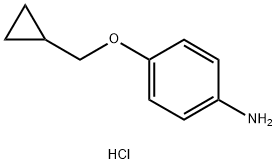 4-(CyclopropylMethoxy)aniline HCl 化学構造式
