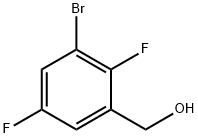 (3-ブロモ-2,5-ジフルオロフェニル)メタノール 化学構造式