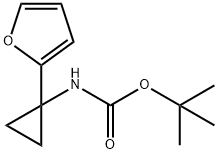 tert-butyl (1-(furan-2-yl)cyclopropyl)carbaMate Structure