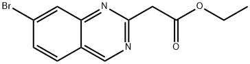 2-(7-溴喹唑啉-2-基)乙酸乙酯, 1159812-67-5, 结构式