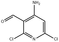 3-AMino-2,6-dichloroisonicotinaldehyde 化学構造式
