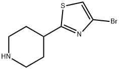 4-BroMo-2-(piperidin-4-yl)thiazole Struktur