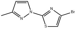4-Bromo-2-(3-methyl-1H-pyrazol-1-yl)thiazole Structure