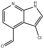 3-Chloro-7-azaindole-4-carbaldehyde 结构式