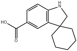 Spiro[cyclohexane-1,3'-indoline]-5'-carboxylicacid Structure
