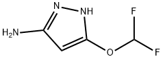 1H-Pyrazol-3-aMine, 5-(difluoroMethoxy)- Structure