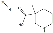 3-Methylpiperidine-3-carboxylic acid hydrochloride Structure