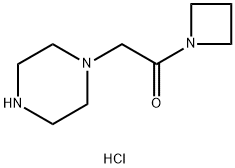 1-氮杂环丁烷-1-基-2-哌嗪-1-基-乙酮盐酸盐, 1162262-36-3, 结构式