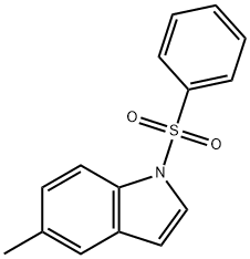 1H-Indole, 5-Methyl-1-(phenylsulfonyl)- Struktur