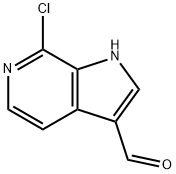 7-Chloro-6-azaindole-3-carboxylaldehyde Struktur