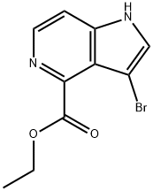 3-BroMo-5-azaindole-4-carboxylic acid ethyl ester|3-溴-1H-吡咯并[3,2-C]吡啶-4-甲酸乙酯
