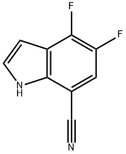 7-Cyano-4,5-difluoro-1H-Indole Structure