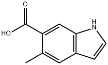 5-Methyl 1H-indole-6-carboxylic acid Struktur