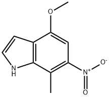7-Methyl-4-Methoxy-6-nitro 1H-indole Structure