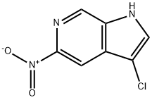 3-Chloro-5-nitro-6-azaindole 化学構造式
