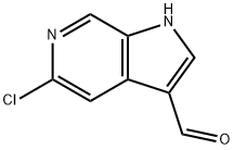 5-氯-1H-吡咯并[2,3-C]吡啶-3-甲醛,1167056-35-0,结构式