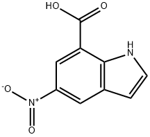 5-Nitro-7-indole carboxylic acid Struktur