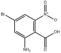 2-AMINO-4-BROMO-6-NITROBENZOIC ACID 结构式