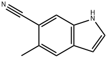 6-Cyano-5-Methyl 1H-indole 化学構造式