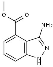 3-氨基-1H-吲唑-4-羧酸甲酯, 1167056-94-1, 结构式