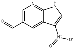 3-Nitro-7-azaindole-5-carboxaldehyde Struktur