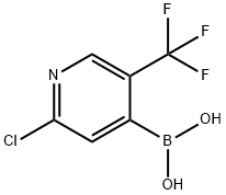 (2-氯-5-(三氟甲基)吡啶-4-基)硼酸 结构式