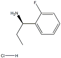 (1R)-1-(2-氟苯基)丙-1-胺盐酸盐, 1168139-44-3, 结构式