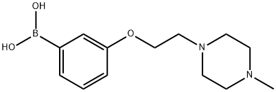 (3-(2-(4-Methylpiperazin-1-yl)ethoxy)phenyl)boronic acid Struktur