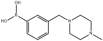(3-((4-甲基哌嗪-1-基)甲基)苯基)硼酸, 1171044-16-8, 结构式