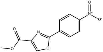 2-(4-硝基苯基)噁唑-4-甲酸甲酯, 1171126-87-6, 结构式