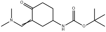 (3-DiMethylaMinoMethylene-4-oxo-cyclohexyl)-carbaMic acid tert-butyl ester 化学構造式