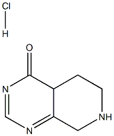 5,6,7,8-Tetrahydropyrido[3,4-d]pyriMidin-4(4aH)-one hydrochloride,1171334-07-8,结构式