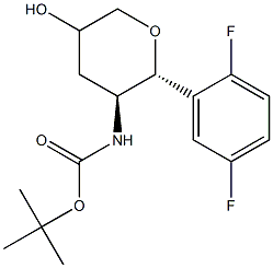 tert-butyl [(2R,3S)-2-(2,5-difluorophenyl)-5-hydroxytetrahydro-2H-pyran-3-yl]carbaMate|奥格列汀中间体 MK-3102中间体