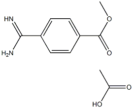 Methyl 4-carbaMiMidoylbenzoate acetate Structure