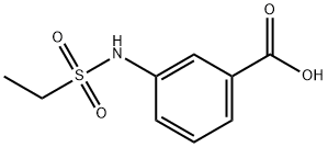 3-エタンスルホンアミド安息香酸 化学構造式