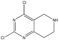 2,4-Dichloro-5,6,7,8-tetrahydropyrido[4,3-d]pyrimidine Struktur