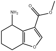 Methyl 4-aMino-4,5,6,7-tetrahydrobenzofuran-3-carboxylate 化学構造式