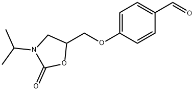 4-[[3-(1-Methylethyl)-2-oxo-5-oxazolidinyl]methoxy]benzaldehyde Struktur