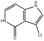3-Chloro-4-hydroxy-5-azaindole 结构式