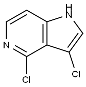 3,4-二氯-5-氮杂吲哚,117332-47-5,结构式