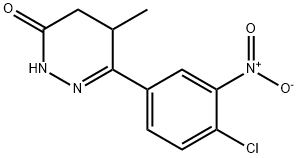 6-(4-Chloro-3-nitrophenyl)-4,5-dihydro-5-methyl-3(2H)-pyridazinone Struktur
