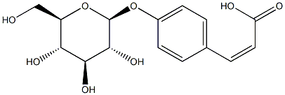 香豆酸-4-葡萄糖苷 结构式