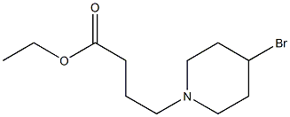 4-Bromo-1-piperidinebutanoic acid ethyl ester Structure