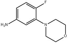 4氟-3-(吗啡琳基)-苯胺, 1175797-88-2, 结构式