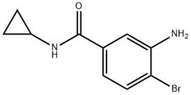 3-氨基-4-溴-N-环丙基苯甲酰胺, 1175951-94-6, 结构式